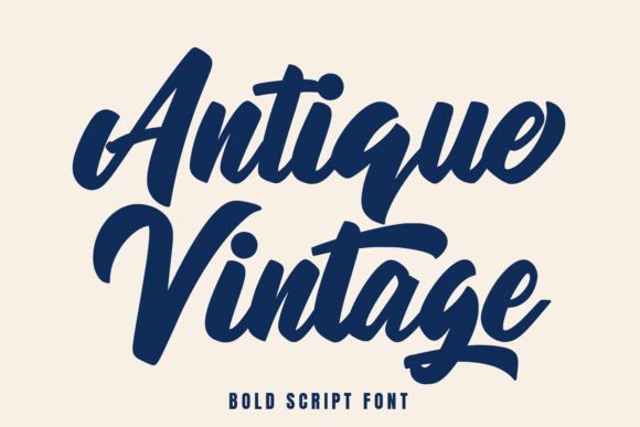 Antique Vintage: A Bold Script for Timeless Design
