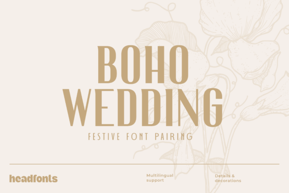 Boho Wedding Duo: Your Guide to Elegant Font Pairing