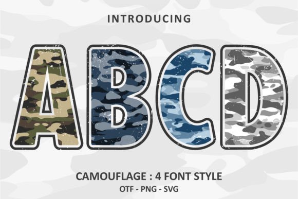 Camouflage: The Military Font That Commands Attention