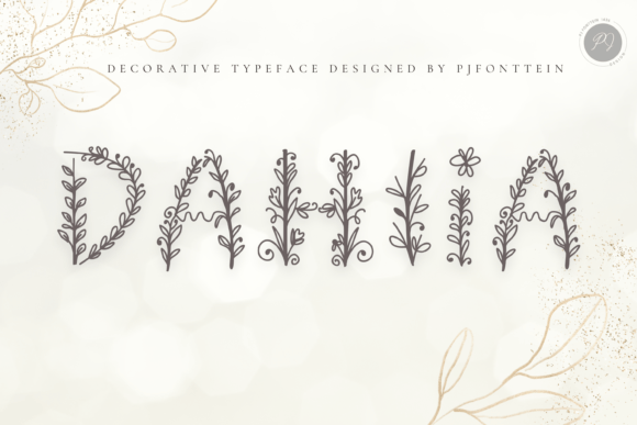 Dahlia: A Handcrafted Floral Font for Distinctive Branding