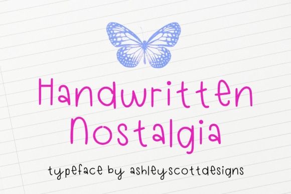 Handwritten Nostalgia: A Font with 90s Charm
