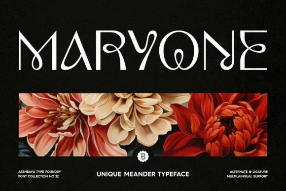 Maryone: A Modern Display Font with Art Nouveau Soul