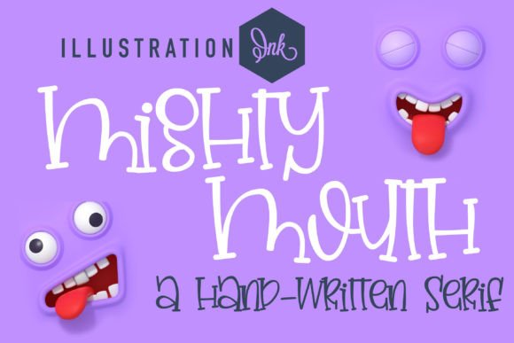 Mighty Mouth: A Slab Serif Font with Hand-Drawn Whimsy