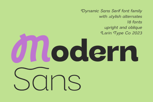 Modern Sans: The Universal Font for Modern Design Projects