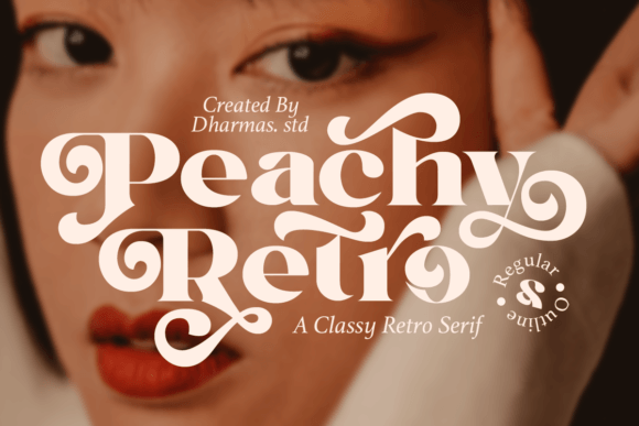 Peachy Retro: A Serif Font with Timeless 80s and 90s Charm
