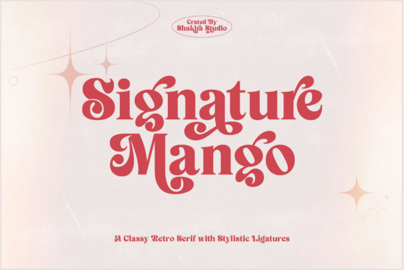 Signature Mango: A Modern Retro Serif for Timeless Design