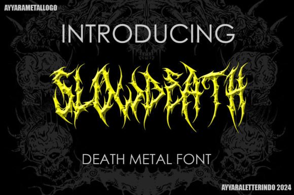 Slowdeath: A Metal Font for Bold Branding