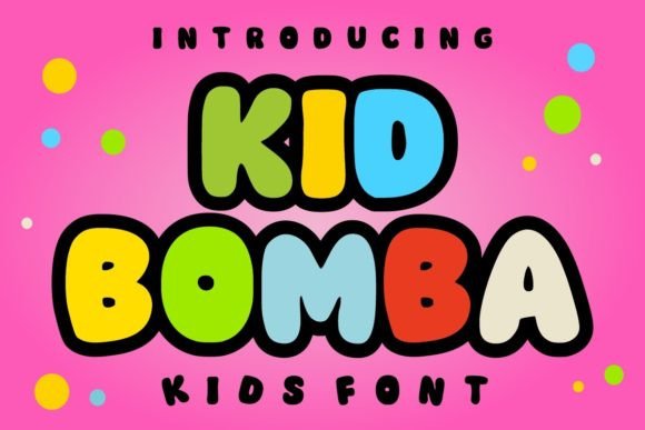 Unleash Energy with the Kid Bomba Display Font